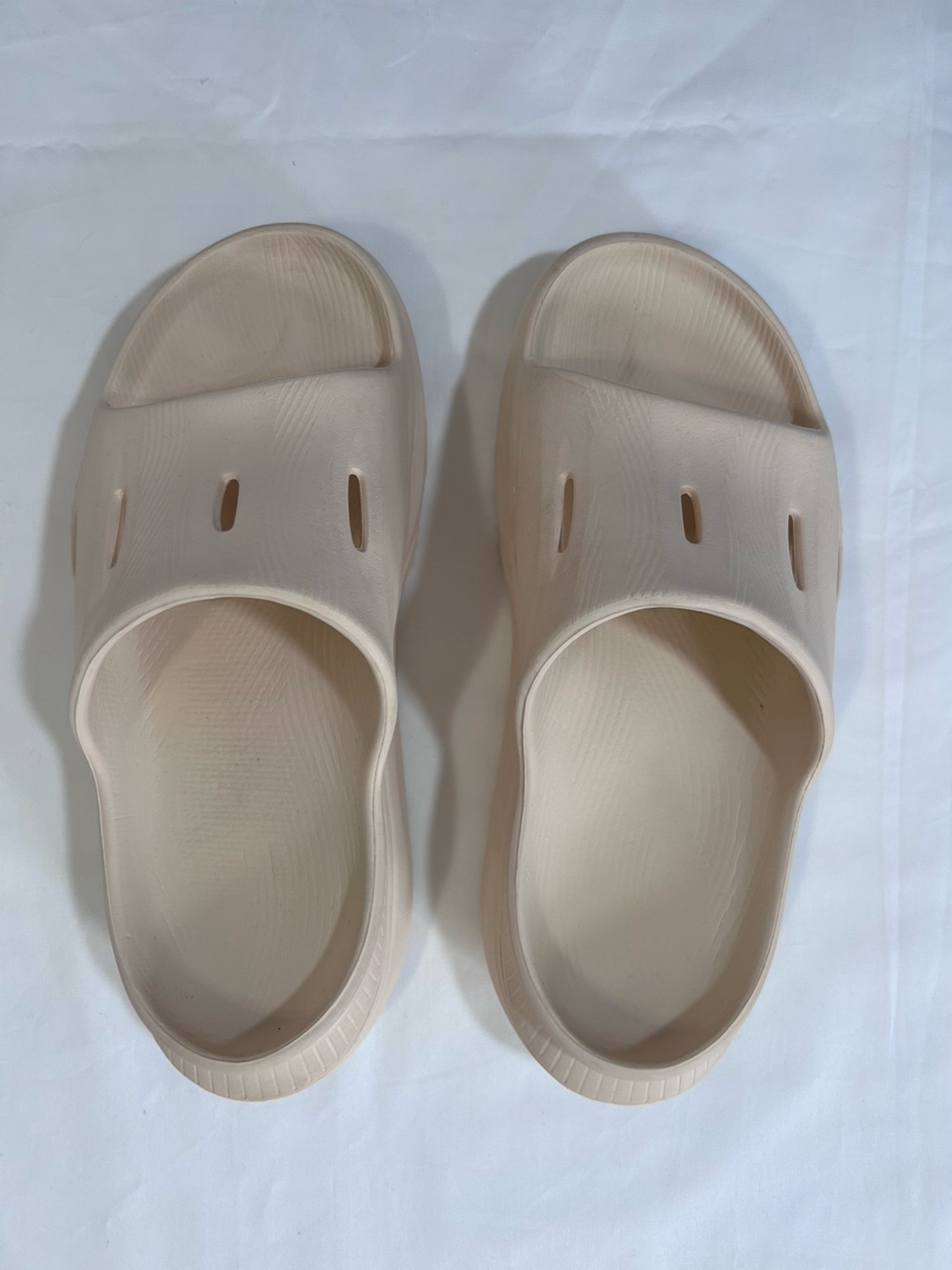 HOKA Beige Ora Recovery Slide,W7 - Picture 2 of 16